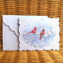 Carol Wilson キャロルウィルソン 多目的カード コウカンチョウと桜 Red Cardinals