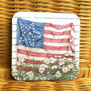 USA Legacy レガシーコースター 2枚セットDaisies with Flag