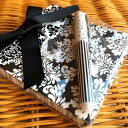 レディジェーン Lily McGeeポケットノートパッド＆ペンMatchbook & Pen Floral Black & White