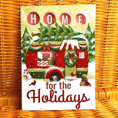 USA LPG クリスマスカード 大判 HOME