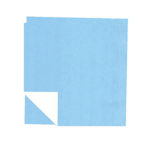 四切判 カラー印刷包装紙 筋無地 ブルー 50枚 紙 ラッピング用品 処分品【PPI】