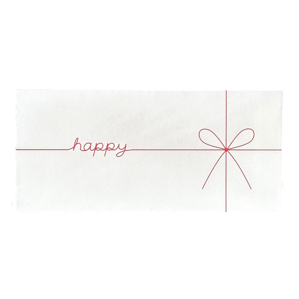 Gift Envelope ギフト券袋 185 85mm 5枚入 happy【PPI】