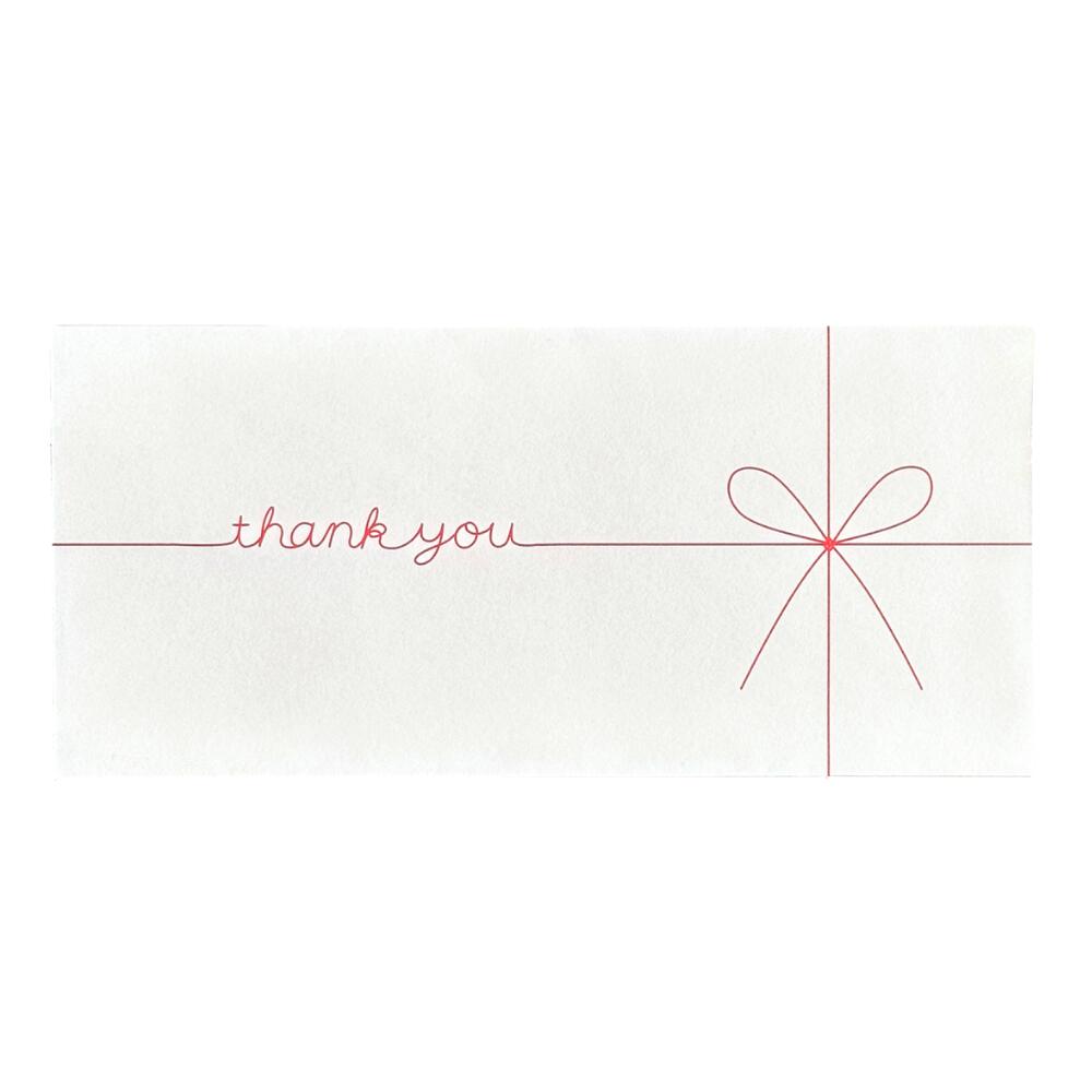 Gift Envelope ギフト券袋 185 85mm 5枚入 thankyou【PPI】