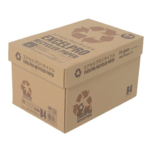 APPJ 再生コピー用紙 B4 2500枚 (500枚×5〆) エクセルプロリサイクル 沖縄は9800円以上 送料無料