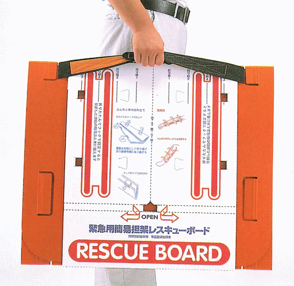 レスキューボード (緊急用簡易担架) 1個 この商品は代金引換が出来ません その他の決済方法でお願いたします 沖縄は9800円以上 送料無料【PPI】