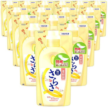 P&G さらさ 柔軟剤 詰め替え 480mL ×16個 着色料無添加 洗たく用洗剤 ピュアソープの香り