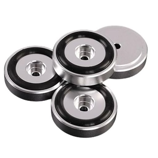 インシュレーター 防振対策 アルミ スピーカースタンド 30x10mm 4個入 (シルバー)