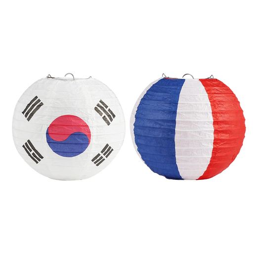 Rakuten - Frcolor2個入提灯紙ちょうちんペーパー提灯20cm丸型韓国ペーパーランタン吊りかけランタン紙ちょうちん灯篭お盆飾り夏祭りイベント新盆初盆居酒屋店舗用店先お酒屋飾り付け装飾