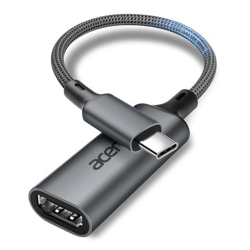 Rakuten - AcerUSBTypeCHDMI変換アダプタ4K@60Hz【Thunderbolt5/4/3対応】タイプCHDMI変換ケーブルアダプターナイロン編み高耐久Type-CアダプタMacBook