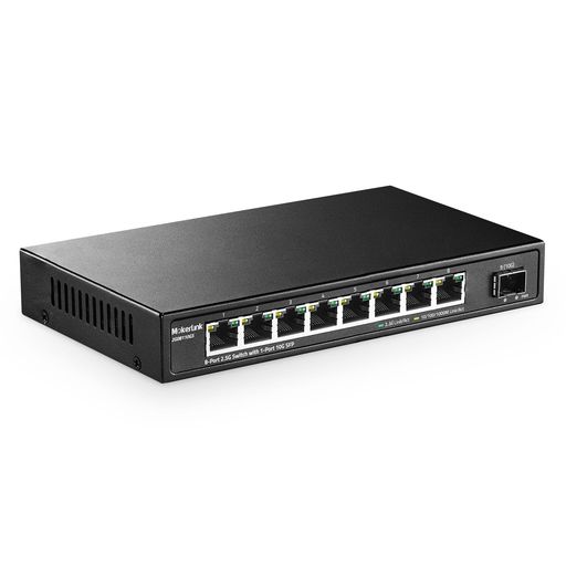 Rakuten - MokerLink8Port2.5GEthernetSwitchwith10GSFP8x2.5GBase-TPortsCompatiblewith10/100/1000MbpsMetalUnmanaged