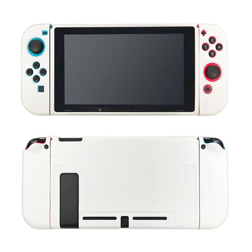 Rakuten - Ryo楽々生活館Switch対応保護ケースJoy-Conカバー分離式3点セットスイッチ用保護カバー装着簡単TPU製ソフト耐衝撃スイッチ対応switch専用ケースジョイコンカバーホワイト