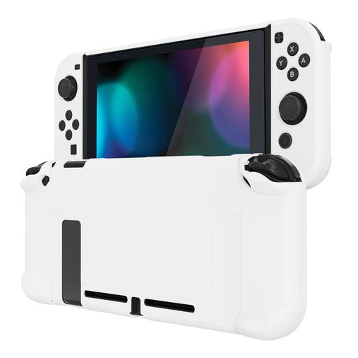 Rakuten - eXtremeRatePlayVitalSwitchコンソールに対応するバックカバー、分割デザインでNSJoyconハンドヘルド用保護ケース(ハード)、Switchドックに対応する保護ケース(ハード)【ホワイト】