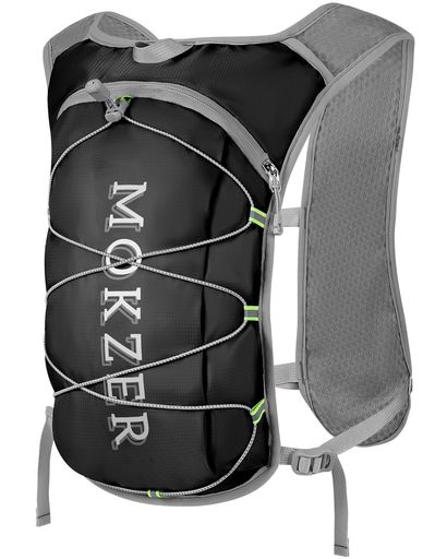 Rakuten - [mokzer]ランニングバッグ140g超軽量ランニングリュックトレイルランマラソンジョギングサイクリング小さめハイドレーションバッグ通気防水自転車レース光反射ストラップ付豊かなポケッ…