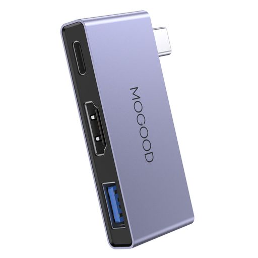 【USB C マルチポートアダプタ】USB C回転USBアダプタには、Type C回転HDMI 4 K出力ポート、USB C急速充電ポート、USB 3.0ポートが含まれています。3つのポートを同時に使用できるので、超高速なデータ転送、超高品位映画を楽しむことができ、同時にデバイスに電力を供給することができます!ホームシアターのエンターテインメントやオフィスに最適です 【ウルトラHD 4K HDMI解像度】4KウルトラHDまたはフルHD 1080pビデオをストリーミングし、最高4K解像度(3840x2160@60Hz)USB CをHDMIミラーまたは画面拡張に使用してHDTVに直接接続します。プラグアンドプレイで、変換装置を持ちすぎる手間を回避します。追加のドライバをインストールする必要がないため、より高解像度、より大きな画像とビデオサイズ、臨場感のあるゲーム、および効率的な作業を楽しむことができます 【効率的な転送】このUSBハブは、最大5Gbpsのデータ転送をサポートします。