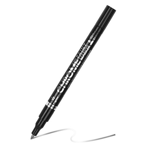 Rakuten - 油性アクリルマーカーシルバーアートリキッドミラークロームマーカー/スーパーシルバーデンタッチアップペイントペン、モデルメタルガラスプラスチックロック木製セラミックレザー…