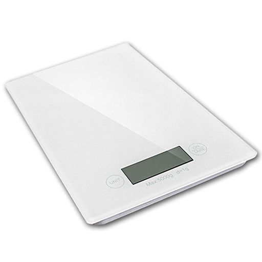 NEMISO デジタルスケール 電子秤 デジタル はかり コンパクト 小型 超薄型 デジタルはかり 液晶 ディスプレイ 風袋引き機能 オートオフ 強化ガラス 1g 5kg 高精度 測量 計量 単四電池タイプ (…