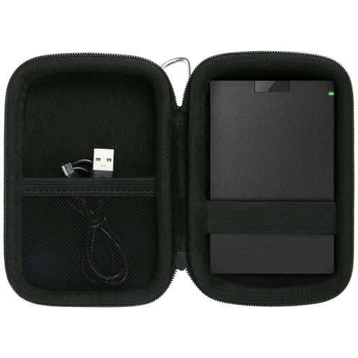 Aenllosi収納ケース 互換品 バッファロー BUFFALO SSD-PG1.0U3-B/NL SSD-PG1.9U3-B ブラック(ケースのみ)