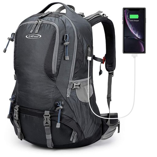 Rakuten - [G4Free]登山リュック50lバックパック大容量レインカバー付きリュックメンズ防水多機能ディバッグ防災アウトドアキャンプハイキング(ディープグレー)