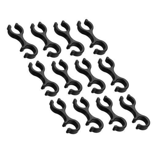 Rakuten - PATIKILトレッキングポールクリップ12個ステッキアクセサリーダブルロッドバックルコネクタアウトドアハイキングキャンプ用