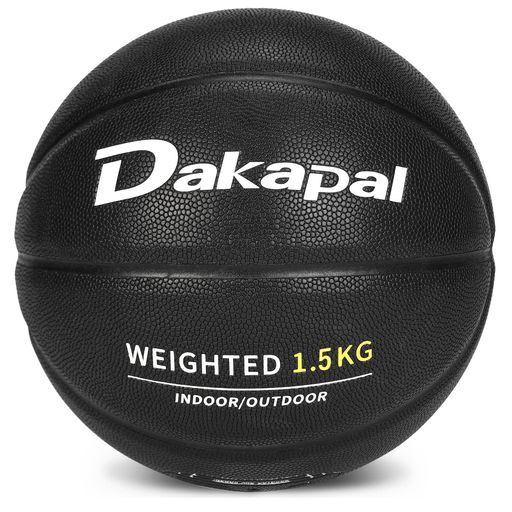 Rakuten - Dakapalバスケットボール7号球重いトレーニングボール1.5KGPU吸湿防水屋内屋外用バスケ(ブラック)