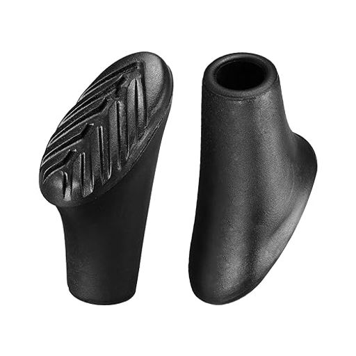 M METERXITY 2個セット トレッキングポール先端キャップ - ハイキングポール先端キャップ交換用 歩行スティック保護アクセサリー ハイキング ウォーキング キャンプ用 (10.5mm, 黒)