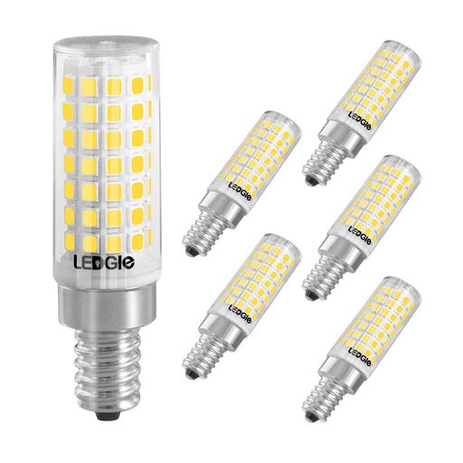 💡明るく柔らかな光-高品質な88個のSMD2835 LEDビーズを採用し、白い自然な明るく光を楽に照らされて、眩しい無くて目を保護し、快適な雰囲気を作り出します。 💡仕様-口金 [直径]:12mm (E12口金) 光色:昼光色相当 密閉型機器対応:可 調光器対応:不可 色温度:6000K 定格消費電力:8w 全光束(明るさ):700lm 定格電圧:AC110V 💡省エネ・便利 - 国際標準のE12口金、従来のハロゲン電球80W形相当、電気代90%以上にカット、適切な明るさを確保できます。 💡放熱デバイス-セラミックベース、より良い放熱効果を保証し、光の減衰を減らし、LED電球の作業寿命を延ばすことができます。 💡広く場所に適用-寝室、リビング、ダイニングルーム、オフィス、廊下、玄関、キッチン、浴室、トイレなどに使用可能です。従来の白熱電球を代わりに使用することもできます。