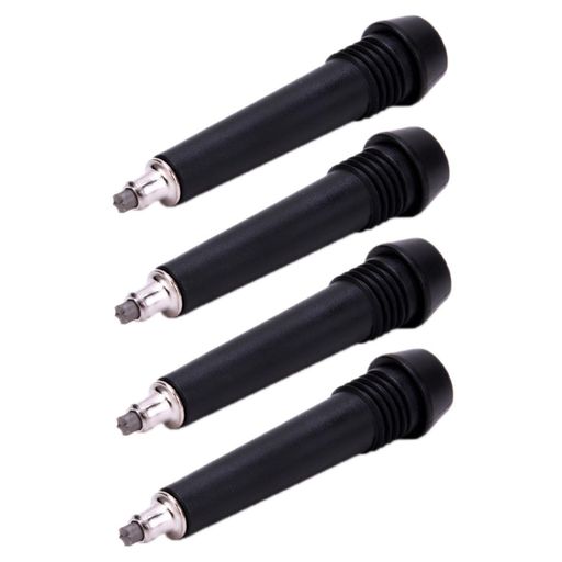 Rakuten - Abaodam4個タングステン鋼登山杖先端キャップトレッキングポールアクセサリー滑り止め強化ハイキング登山用ウォーキングステッキ交換用杖先ゴム岩場泥道アウトドア8x1.1x1.1cmブラック初…