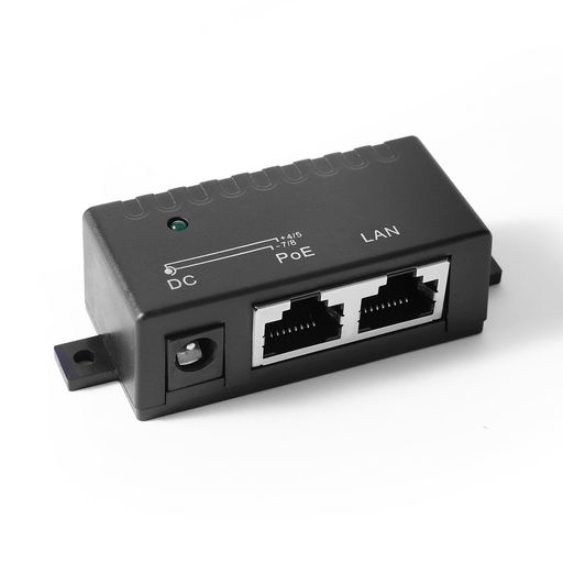 Rakuten - REVODATAギガビットPoEインジェクター10/100/1000Mbpsイーサネットアダプター、IPカメラ、AP、VoIP電話用5V-57Vパッシブ電源-壁掛け可能(PSE310G)