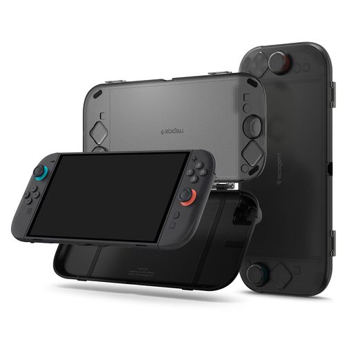 樂天商城 - Spigen Switch 2専用 (2025年) 全面保護ケース スリム設計 薄型 傷防止 軽量 簡単な持ち運び シン・フィット360 ACS10487 (ブラック)