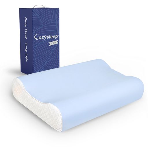 Rakuten - CozySleep枕低反発枕もちもち芯で支える首サポートまくら首が痛くならない安眠枕二段階高さ低め・高め選択可能接触冷感吸湿速乾洗えるカバー付き横向き寝仰向け寝快眠枕涼感抗菌防臭通…