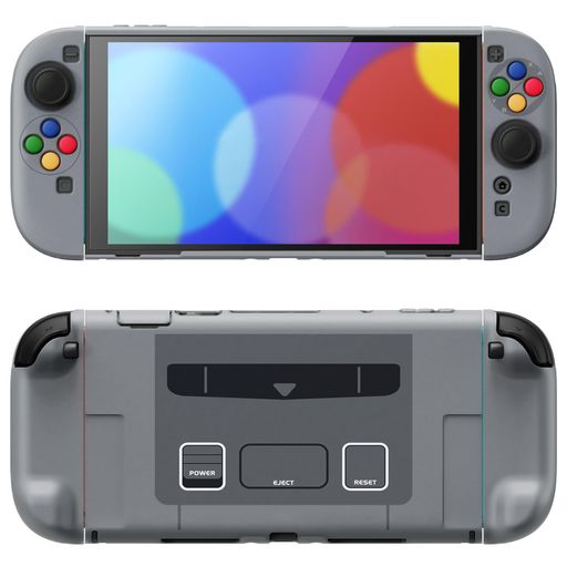 Switch2専用設計:Nintendo Switch 2にぴったりフィットする専用設計。シェルを取り替えることなく、テーマに沿った保護とスタイルを実現。ボタンカバーまでカラーコーディネートされており、統一感のある見た目に。 快適なグリップ設計:ジョイスティック下部に人間工学に基づいたサポートを追加し、長時間の携帯モードでも手が疲れにくい設計。独自のグリップ構造により、Joy-Conがしっかり固定されます。 ドック対応&amp;フルアクセス:精密なカット加工により、ケースを装着したままswitch 2ドック接続・充電が可能。各種ポート・ボタン・排気口にも完全アクセス。Joy-Conの着脱もスムーズです。 優れた保護性能:衝撃吸収性と耐傷性に優れたPC素材を使用し、日常使用での衝突・落下・擦り傷・埃から本体をしっかり保護。Switch 2を長く美しく保ちます。 充実の保護セット:角度調整可能な折りたたみスタンド(内蔵キックスタンドの代替)、親指グリップ2個、テーマに合わせたカードスロットカバーがセットになっており、デザインと機能の両立を実現。