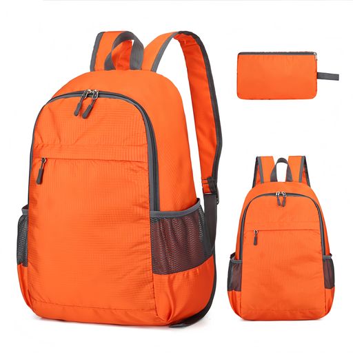 Rakuten - [Linghe]軽量バックパック折りたたみリュックアウトドアハイキングデイバック防水30L大容量コンパクトアウトドアハイキング旅行通勤出張運動登山用デイパックメンズレディース(オレンジ)