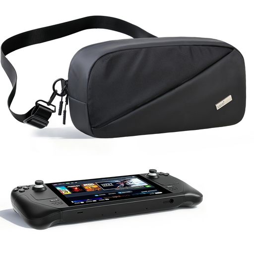 Rakuten - Lacdoキャリングケース対応NintendoSwitch2/SteamDeckOLED/ROGXboxAllyX対応収納ポータブルバッグ、保護クロスボディスリングバッグ、SteamdeckケースSwitch