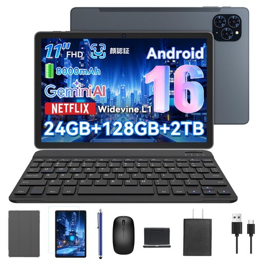 【Android16 タブレット 11インチ 2026新登場】TABWEE T90 アンドロイド16 タブレ...