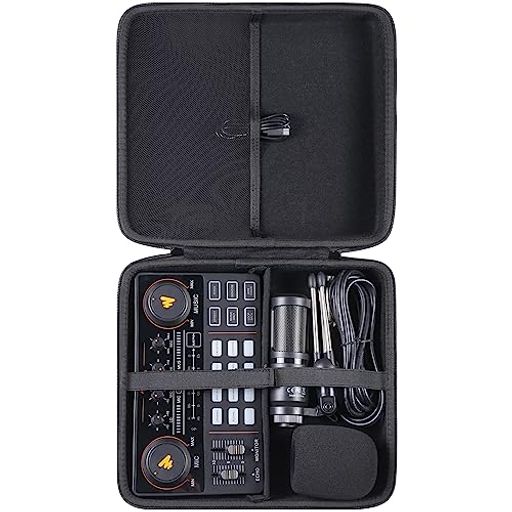 Khanka 収納ケース 互換品 MAONO オーディオミキサー オーディオインターフェース (AU-AM200-S1)(ケースのみ)