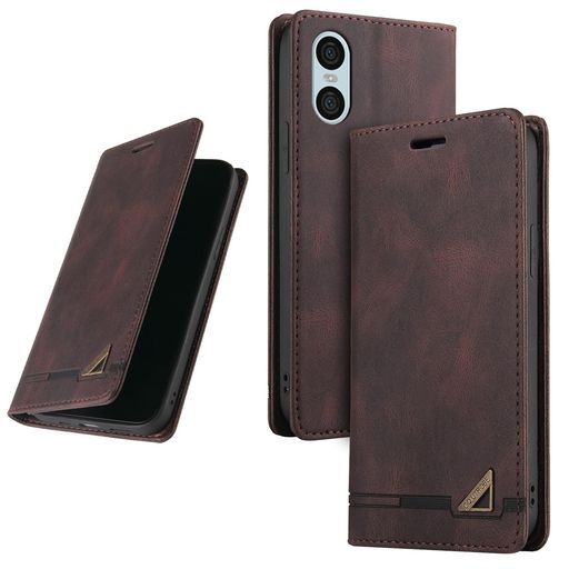Rakuten - UnivoColorsSonyXperia10VI(SO-52E/SOG14/XQ-ES44)手帳型ケース高級合皮スタンド機能カード収納マグネット式TPUソフトカバー全面保護カメラ保護衝撃吸収RFIDブロッキングおしゃれ