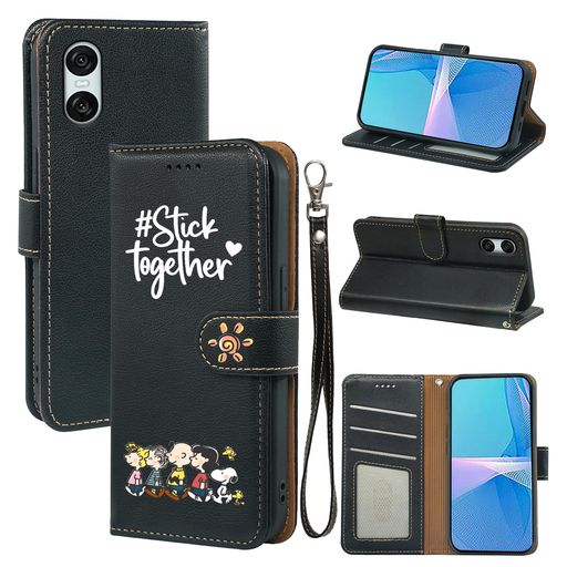 Rakuten - ORITECForXperia10VISO-52Eケース手帳型財布型かわいいキャラクタースマホケース韓国アニメファッションエクスペリア10VISOG14保護カバースタンド機能カードポケット付きケース対応