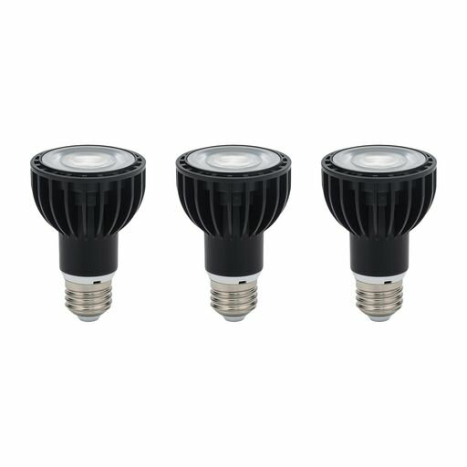 Rakuten - 智光電気高演色Ra90LEDスポットライト電球E26口金9W36°配光明るい店舗照明ダイニングキッチンインテリア照明おしゃれ省エネ(黒・昼白色・3個セット)
