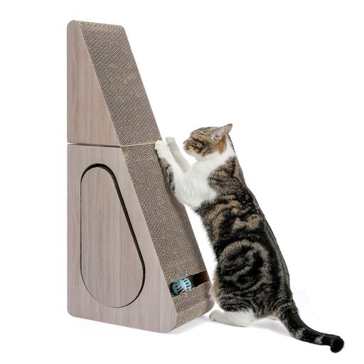 Rakuten - PAWZRoad猫爪研ぎ段ボール縦型折りたたみ爪研ぎダンボール大型猫猫スクラッチ分離可能変形可能省スペース運動不足改善ガリガリウォール高密度-高さ71cm