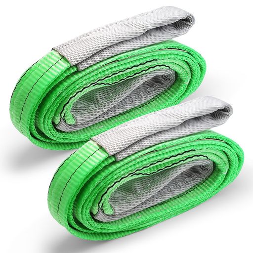 【幅広い適用性】スリングベルトは、吊り上げ作業で荷物を安定して持ち上げることができるだけでなく、運搬、伐根作業、牽引、引越しなどさまざまな場面で使用可能です。ナイロンスリングは非常に幅広い用途があります。 【仕様】スリングベルト(両端アイ型) 長さ2Mx幅50MM、使用荷重2000kg、素材:ポリエステル繊維、2本セット。 【安全性保証】ヨーロッパCEマーク+EN1492認証取得済み商品。引張強度試験、引張荷重試験、抗張力試験をクリアし、安全性が保証されています! 【優れた耐久性】厚みを増した最高級のポリエステル繊維を採用したスリングベルトは、頑丈で耐摩耗性が高く、優れた耐久性を備えています! 【驚異の荷重性能】安全係数:6(最大使用荷重x6=破断荷重) ストレート吊/2000kg、チョーク吊り/1600kg、大半の吊り作業に対応可能です。