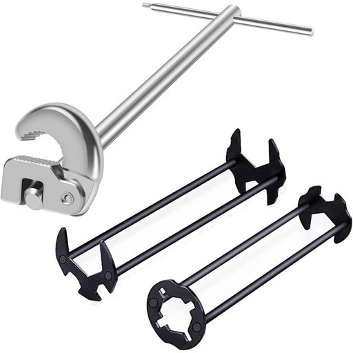 Life2キク蛇口交換レンチ水栓レンチ工具セット3点セット多機能ラチェットレンチ配管工具シンク下作業キッチン水道修理DIY水栓工具