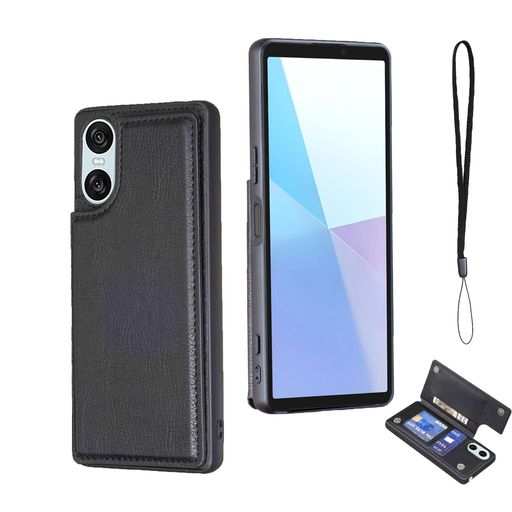 乐天商城 - Cafma対応XPERIA10VIケース背面カードケースSO-52E/SOG14/XQ-ES44/A402SO携帯カバー薄い手帳型ケースソニーエクスペリア10VI携帯ケース手帳型耐衝撃軽量スタンド機能背面