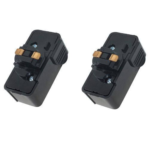 Rakuten - Uplight引掛シーリングプラグダクトレール用取付簡単120V/60Hz専用600W(6A)まで引掛シーリングボディライティングレール用PSE認証ブラック(黒い2個入り)