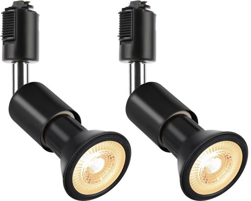 ホーム 【仕様】「2個セット E26 LED電球+ 器具セット」消費電力:6W 入力電圧:AC100V(50/60Hz) 全光束:550lm 重量:器具154g/個 電球65g/個 ※調光器に対応しておりません。 ※電球がアップグレードあり:耐久性は旧版より優れており、光も旧版より安定します。全光束:450lm 右向き二重線矢印 550lm 設計寿命:15000h 右向き二重線矢印 40000h 【取り付け簡単・角度調整でき】お部屋のダクトレールに簡単に取り付けるライティングレール専用ライトです。上下:90度 回転:約360度 照らしたい角度に向けることができます。 【省エネ・長寿命】消費電力は6wのみで、電気代を80%以上削減することができ、省エネルギーで経済的です。設計寿命約40000時間により維持費を大幅に削減します 。従来電球に比べ、交換作業が大幅に省けます。 【適用場所】ビーム35°の集光タイプで、全光束は550ルーメンの高輝度を誇ります。Ra80以上の高演色性で、ご自宅のリビングやキッチンはもちろん、レストランのメニューボードや美術館などの展示照明、壁面や絵画などへの重点照明など様々の場所に適用します。