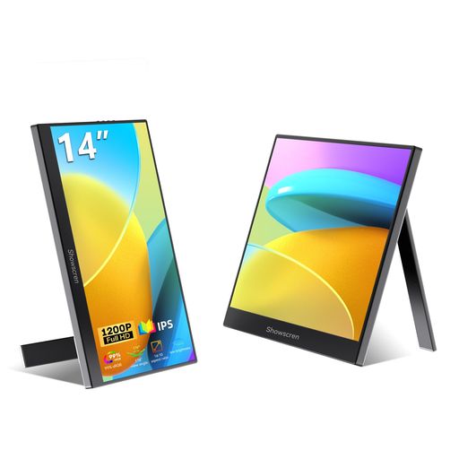 1. ポータブルモニター:14インチFHD 1920x1200Pポータブルディスプレイ、300cd/m2の輝度、178°全視野角、99% SRGB色域、スピーカー内蔵、16:10アスペクト比、ノートパソコンの画面を拡張します。 2. 幅広い互換性:USB-Cポートとmini HDMIポートを搭載。ノートパソコン、Switch、Xbox、PS4/5、カメラ、タブレット、TVボックス、スマートフォンなど、ほとんどのHDMI出力デバイスと互換性があります。USB-Cで接続する場合、デバイスの出力ポートはフル機能の3.1 USB-Cポートである必要があります。そうでない場合、何も表示されません。 3. 複数の表示モード:ポータブルモニターはプラグアンドプレイで使用可能で、複数の表示モード(複製モード/拡張モード/セカンドスクリーンモード)から選択できます。このセカンドスクリーンを外部ディスプレイとして使用したり、プレゼンテーションなどで画面をミラーリングしたりできます。横向きまたは縦向きモードも用意されており、より快適な使用感が得られます。