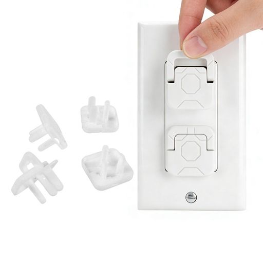 [小型・軽量で使いやすい] サイズ約3x2.1x2cm、重さ約1.9gのコンパクト設計で、持ち運びにも便利。旅行や出張先でも活躍します [3ピン対応の安全カバー] 3ピンコンセントに対応したベビープルーフ設計で、子供やペットのいたずらによる感電事故をしっかり防止 [大人は外しやすく子供は外しにくい] 隠しバックルとプルリング付きで、大人には扱いやすく、赤ちゃんや幼児には簡単に外せない安全構造 [難燃ABS素材で安心] 絶縁性に優れた耐久性の高いABS素材を使用し、ほこりや水の侵入を