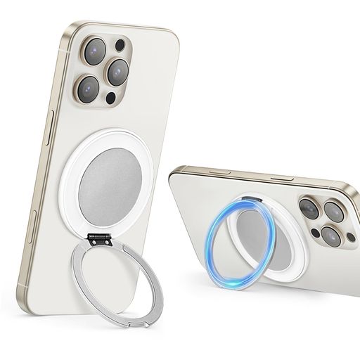 【機械感回転音、ストレス解消!】Calina 超強力両面マグネットスマホリング互換性iPhone リング17/16/15/14/13/12およびそれ以降の対応magsafeシリーズ用、「軽量で持ち運びに便利な」対応magsafe