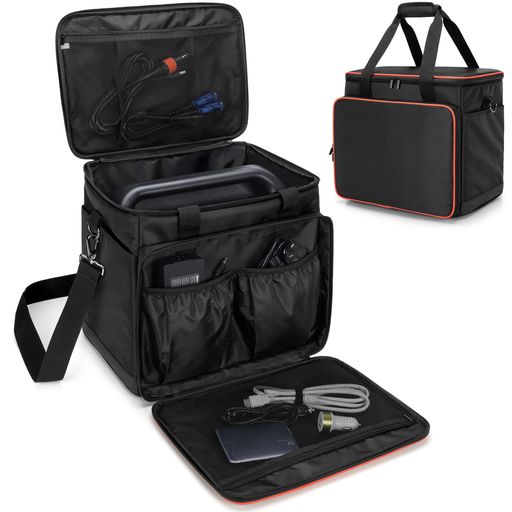 Trunab ポータブル電源 収納バッグ Jackery 1500/P15/1000 Proに適合して ポータブル電源 バッグ P15 滑り止めパッド付き 防塵 防水 耐衝撃 ポータブル電源 保護ケース (XL(1500に対応))