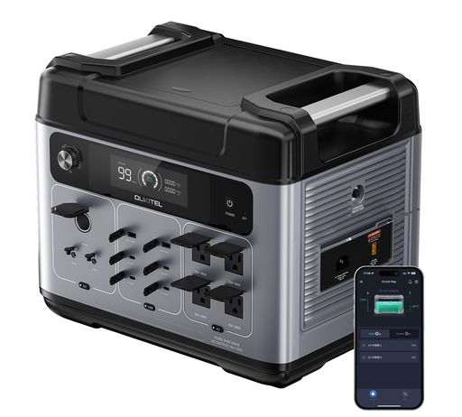 ⚡【 2kWh大容量で2400Wの高出力!家庭用家電を同時起動】 定格 2400W (サージ時4800W)の強大な出力を備え、エアコンやドライヤー、電子レンジなどを同時に使用しても安心。2048Whのバッテリー容量で、停電時でも家庭の中枢として機能し、車中泊や大規模キャンプでも幅広い電力需要に対応します。 ⚡【 最速1時間42分!1500W大容量急速充電】 AC充電で最大 1500W の入力を実現し、2kWh級の大容量でもわずか 1時間42分 でフル充電が可能。災害時や急な出発前でも、短時間で最大限の電力を確保でき、従来品の数時間という待ち時間を大きく短縮します。 ⚡【 毎日充電しても10年長寿命!4000回循環リン酸鉄】 過酷な使用環境にも耐える 4000回 の充電サイクルを保証した高耐久リン酸鉄(LiFePO4)バッテリーを採用。一般的なリチウム電池と比べて飛躍的に寿命が長く、毎日充電しても10年以上の使用が見込めます。 ⚡【日常生活やアウトドアに十分なパワーを与える】640000mAhの電池が内蔵され、充電しながらデバイスに給電できます。