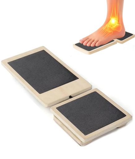 バランスボード 木製足首ストレッチボード フットボード リハビリ 足バランスボード バランスポー 安定設計 足首強化 バランス訓練 捻挫 フィットネス向け バレエ ヨガ 足底筋膜炎の緩…